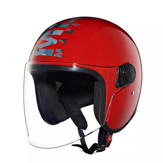 RE Coopter Camo Printed MLG Open Face Helmet-GT Red