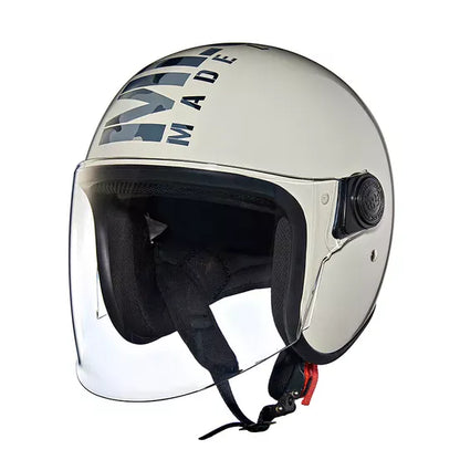 RE Coopter Camo Printed MLG Open Face Helmet-Glossy White