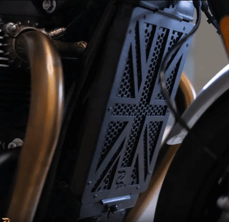 Zana Radiator Guard Uk Flag (Black) Triumph Speed Twin 900 ZP-040