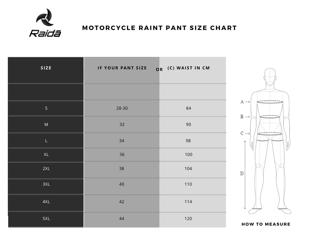 Rain Over Pants for Bikers Raida