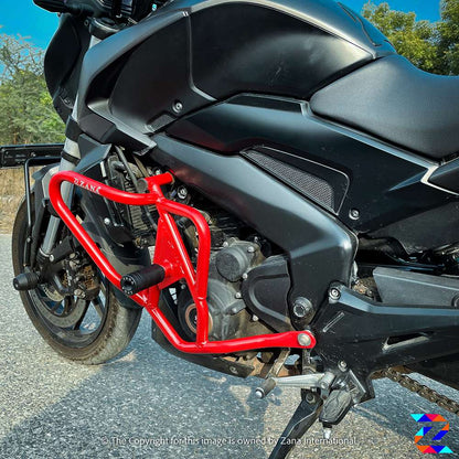 Red Crash Guard with Slider for Dominar 400