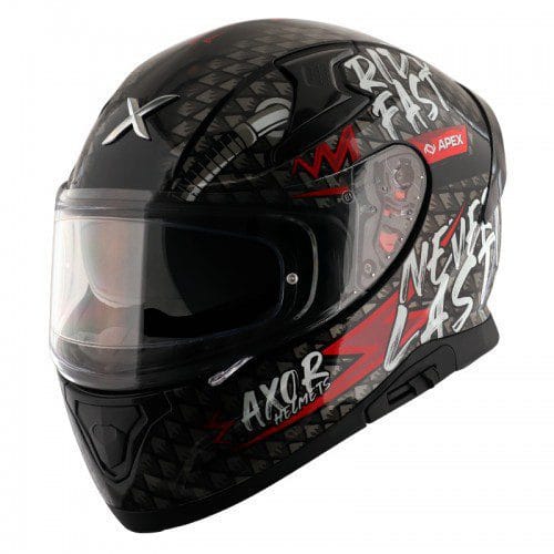 AXOR APEX RIDE FAST BLACK RED GLOSS HELMET