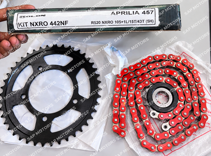 Rolon Chain Sprocket kit for APRILIA 457 KIT NXRO 442NF