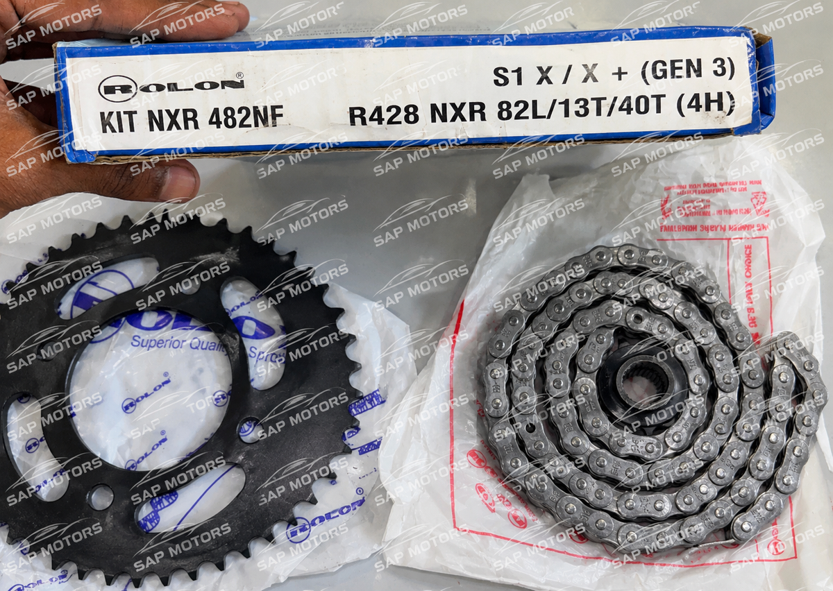 Rolon Chain Sprocket Kit for OLA S1 X / X+ (GEN 3) - KIT NXR 482NF
