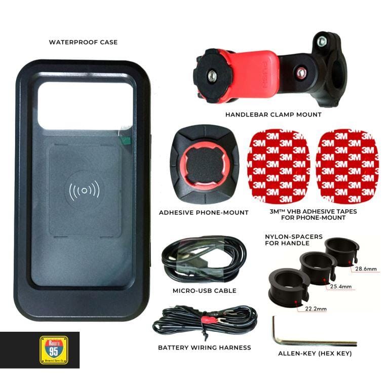 Route95 Twist Go Handle Bar Phone Mount Riders Junction 1