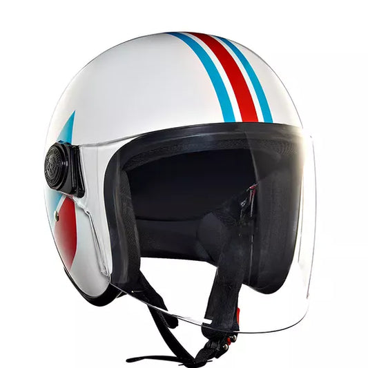 Royal Enfield Hunter Copter Half Face Helmet White
