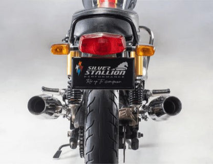 Silver Stallion Performance Exhaust System for Royal Enfield Interceptor 650 & Continental GT 650 Twins - Silver
