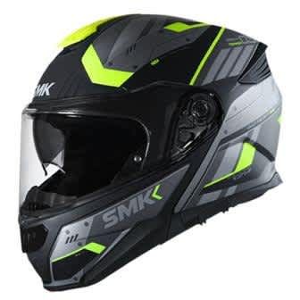 SMK Gullwing Tekker Gloss Green Black Helmet MA264