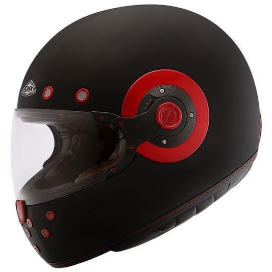 SMK Retro Unicolour Matt Black Helmet – MA230