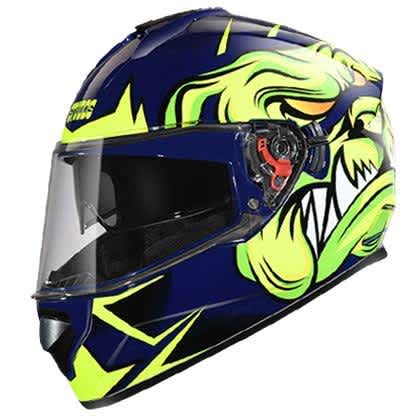 STUDDS DRIFTER D1 DECOR BLUE N5 HELMET RIDERS JUNCTION