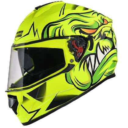 STUDDS DRIFTER D1 DECOR MATT YELLOW N5 HELMET Riders Junction