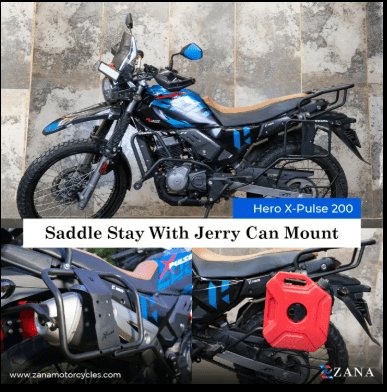 Zana SADDLE STAY WITH JERRY CAN MOUNT FOR X-PULSE 200 ZI-8334