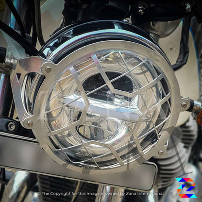 Silver Headlight Grill Type-4A for GT and Interceptor 650