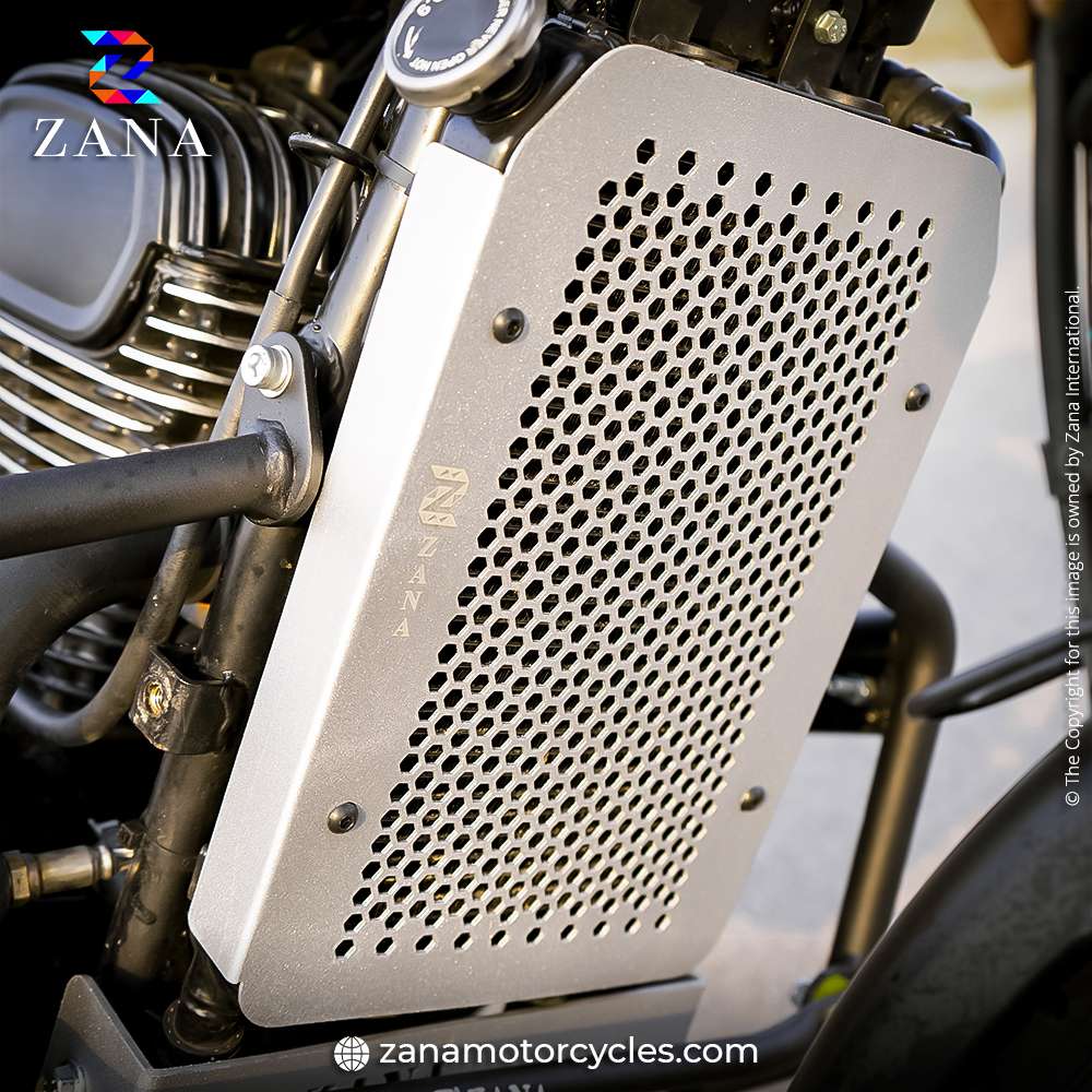 Silver Radiator Grill for Yezdi Adventure