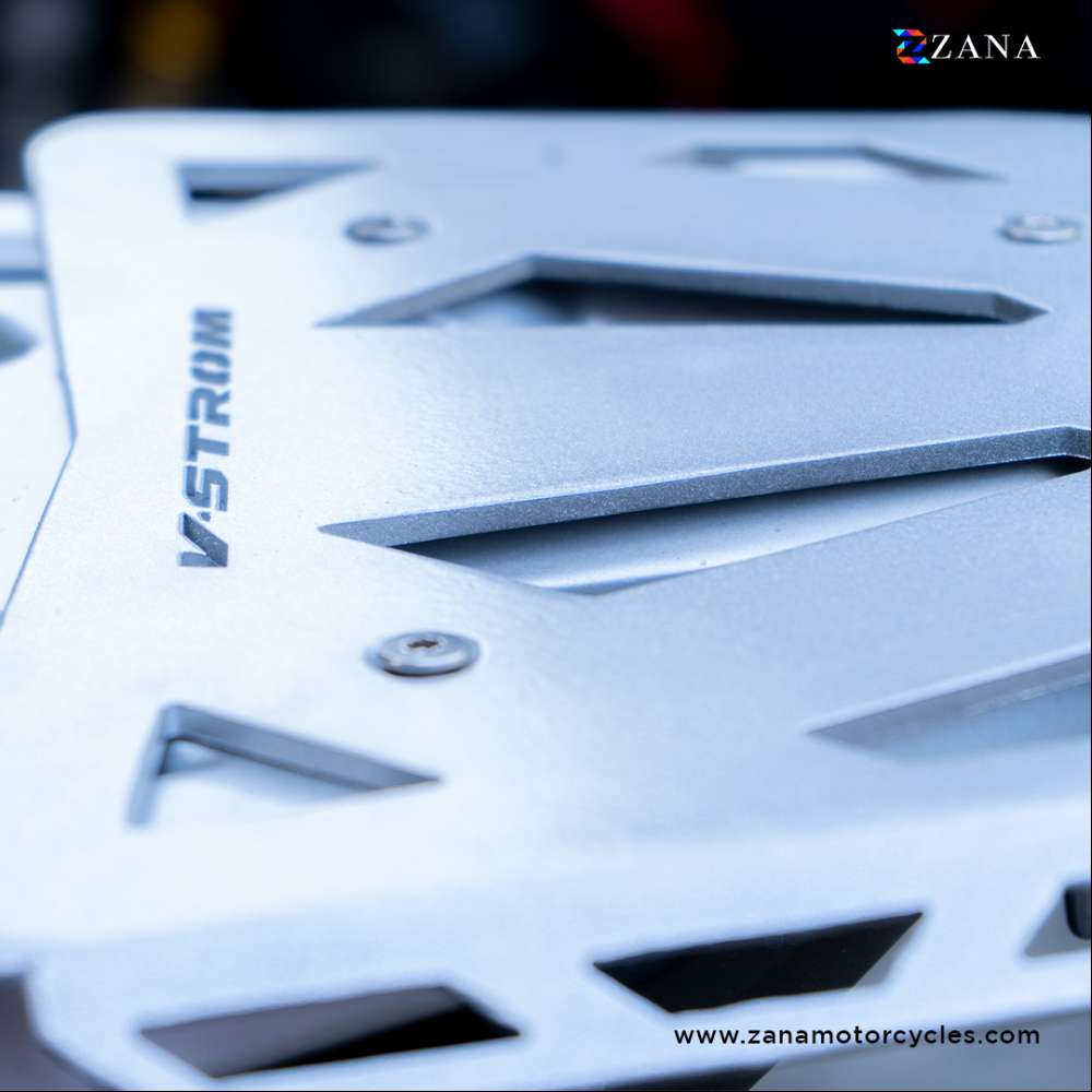 Silver Top Rack Plate for Suzuki V-Strom 250