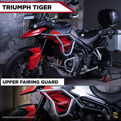Silver Upper Fairing Guard for Triumph Tiger 850