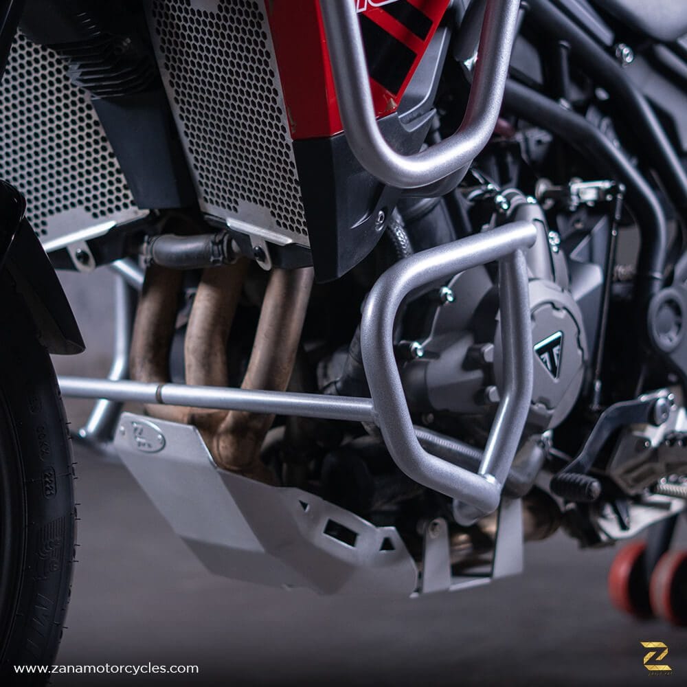 Sliver Lower Engine Guard for Triumph Tiger 850