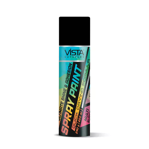 Vista Spray Paint Black Glossy 400 ml