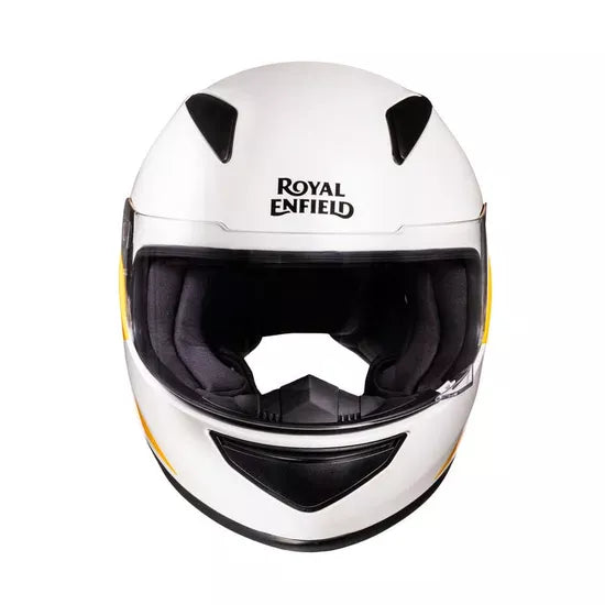 Street Prime Bolt Helmet-White and Yellow