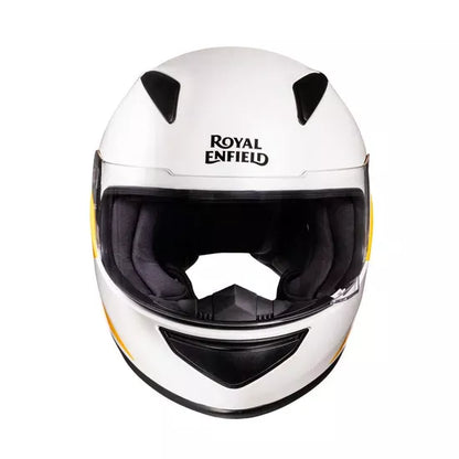 Street Prime Bolt Helmet-White and Yellow