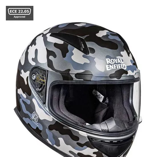 Street Prime Crackling Camo Helmet Charcoal