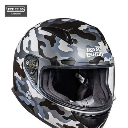 Street Prime Crackling Camo Helmet Charcoal
