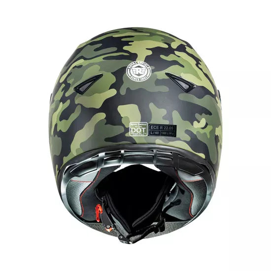 Street Prime Crackling Camo Helmet-Olive