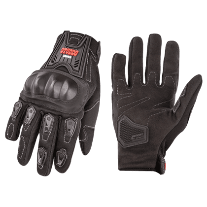 Studds SMG 2 Full-Finger Black Riding Gloves