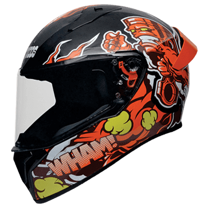 Thunder Piston D10 Decor Black N10 Helmet