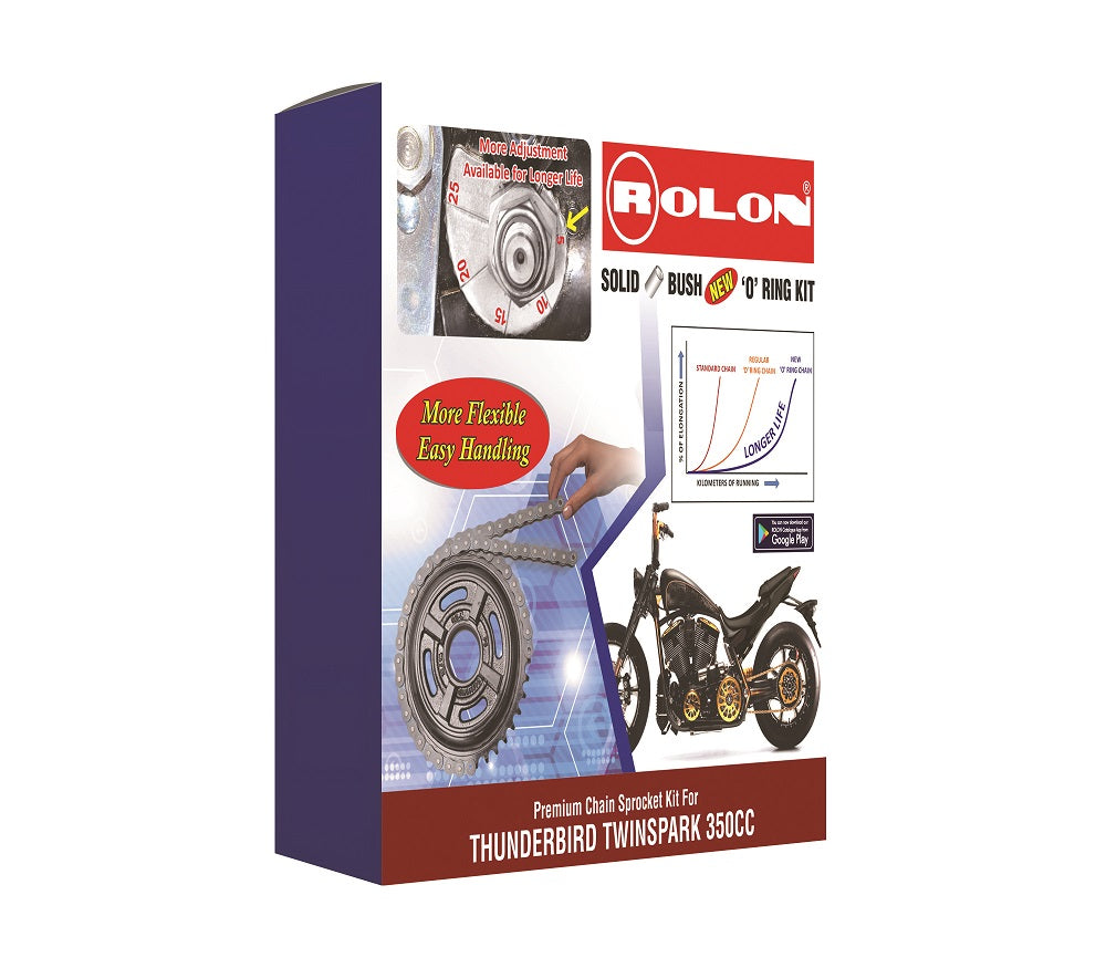 Rolon Chain Sprocket kit for NEW THUNDERBIRD 500CC KIT BSORTB09