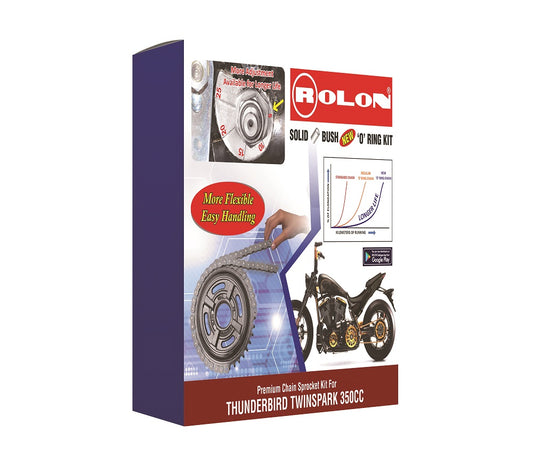 Rolon Chain Sprocket Kit For THUNDERBIRD TWINSPARK 350 BSORC TBTS F403