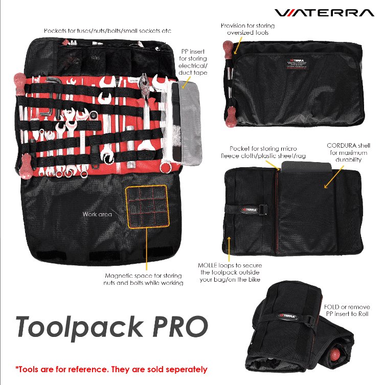 Viaterra Toolpack Pro-Small Tool Bag for Riders