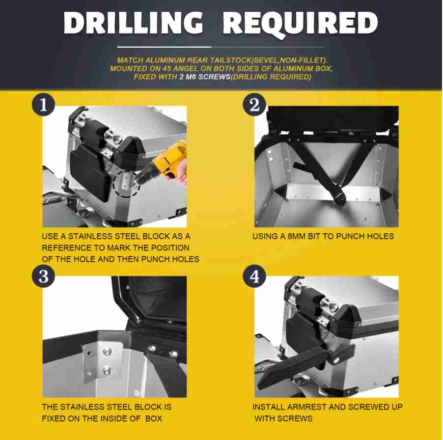 Top Box Arm Rest Foldable Universal