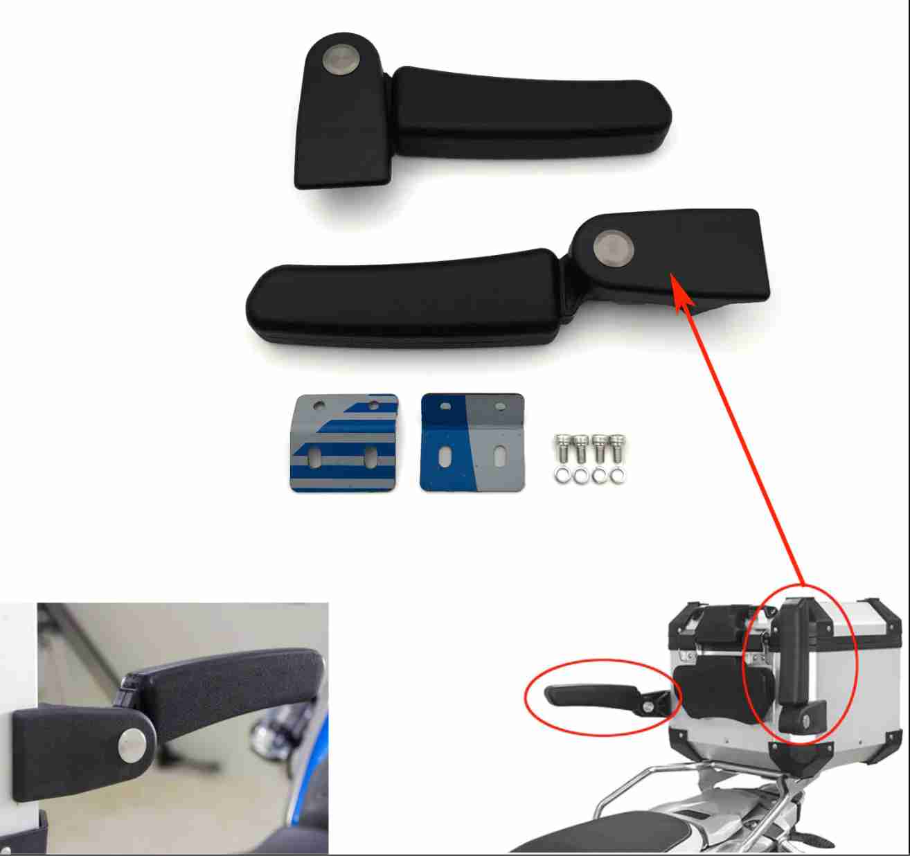 Top Box Arm Rest Foldable Universal 3