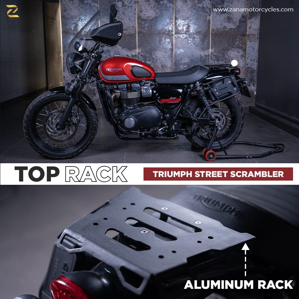 Triumph Top Box Rack ZANA Small Top Rack Plate For Triumph Street Scrambler 900 - ZP-074 ...