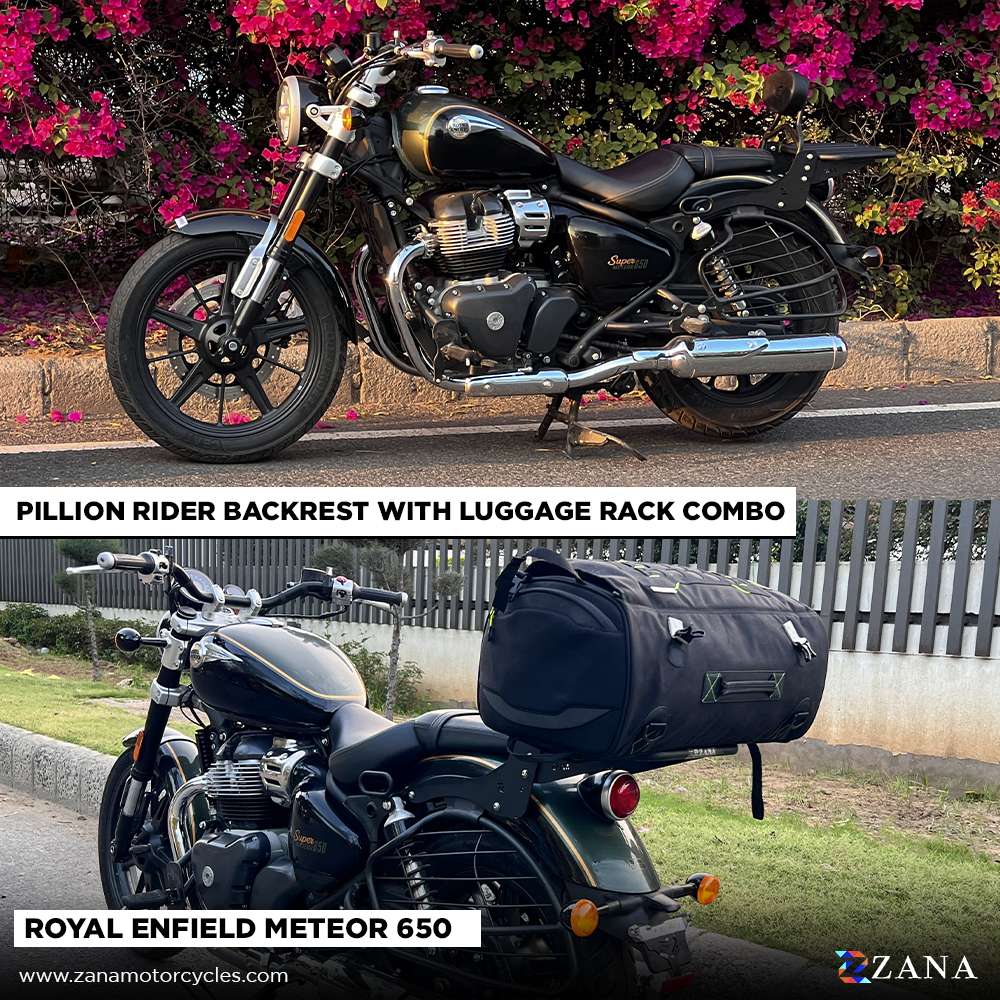 Top Rack with Pillion Backrest for RE Meteor 650