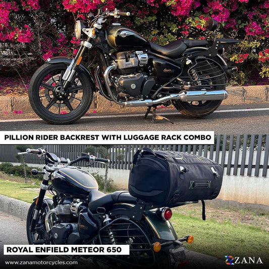 Top Rack with Pillion Backrest for RE Meteor 650