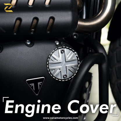 UK Flag Engine Cover for Triumph Street Scrambler