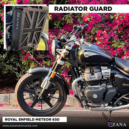 UK Flag Radiator Guard For RE Meteor 650