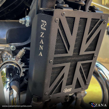 UK Flag Radiator Guard For RE Meteor 650
