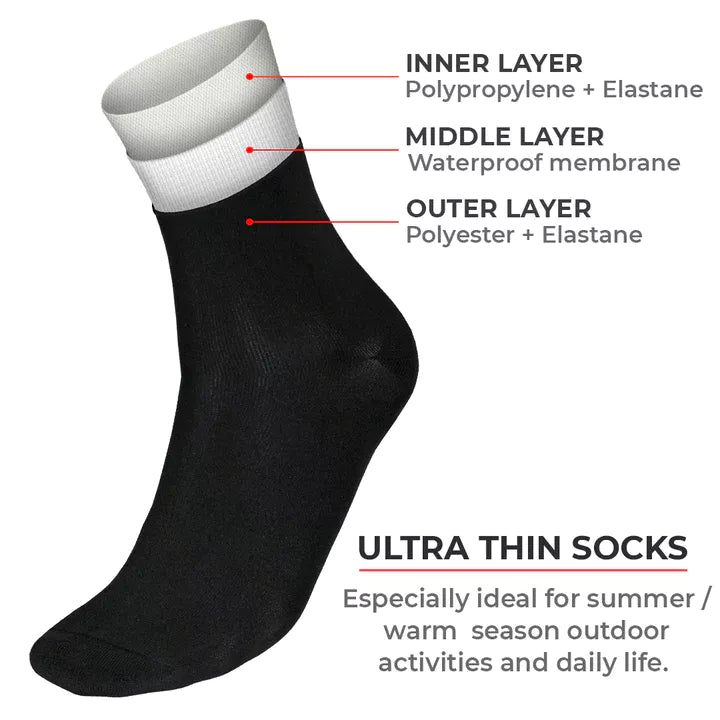 Ultra Thin Fully Waterproof Socks