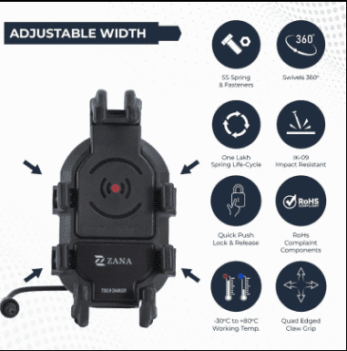 Universal Mobile Holder with Touch Charger ZI-PH-003