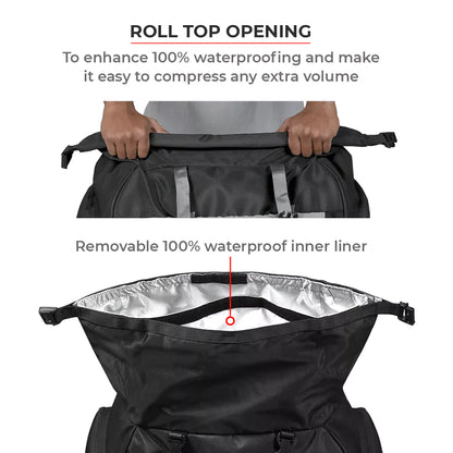 Viaterra Hammerhead Universal Tailbag for Bikes-45L