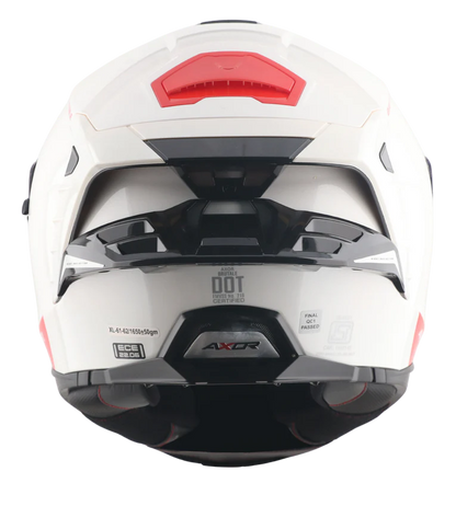 Axor Brutale Solid Colors Dual Spoiler White Helmet