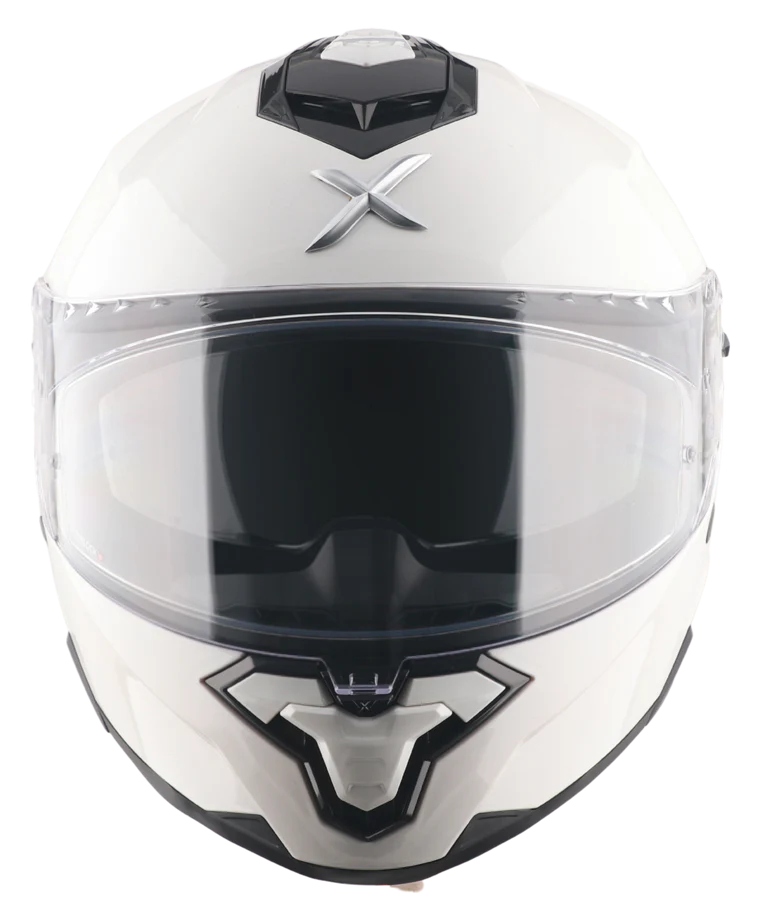 Axor Brutale Solid Colors Dual Spoiler White Helmet