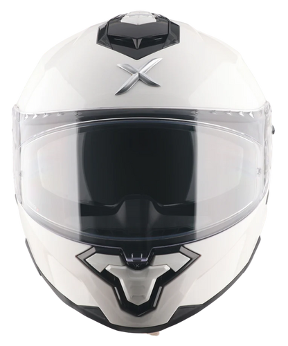 Axor Brutale Solid Colors Dual Spoiler White Helmet