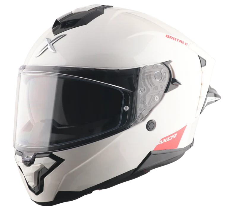 Axor Brutale Solid Colors Dual Spoiler White Helmet