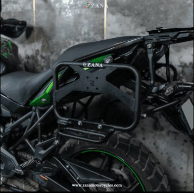 Zana Saddle Stay V-2 with Exhaust Sheild with Jerry can Mount for Kawasaki Versys 650 ZI-8497V2