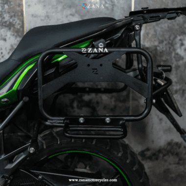Zana Saddle Stay V-2 with Exhaust Sheild with Jerry can Mount for Kawasaki Versys 650 ZI-8497V2