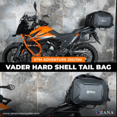 Vader Hard Shell Tail Bag (65 litre) with Free 2 Waterproof Storage Bag and 1 Bungee Cord 1